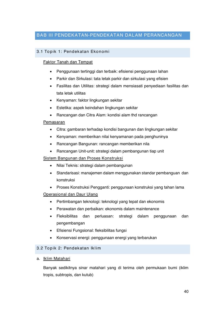 Cuplikan pendekatan dalam perancangan