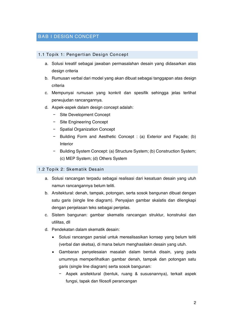 Cuplikan materi design concept
